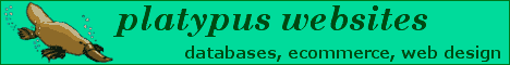 Platypus Websites - databases, ecommerce, design